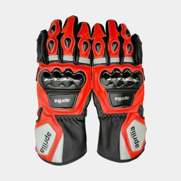 Aprilia Biker Leather Gloves